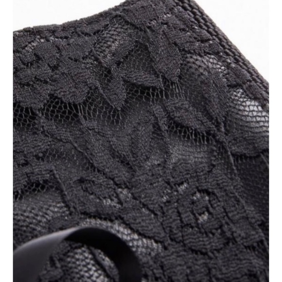 🆕 Black Lace Ribbon Corset Waist Stretch Belt 3 3X 22 24 NWT Torrid New! - Picture 5 of 6